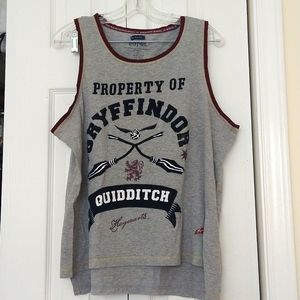 HARRY POOTER GRYFFINDOR QUIDDITCH MUSCLE TANK